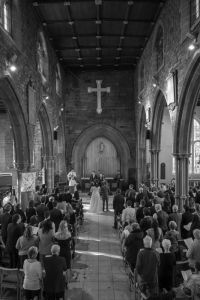 Wedding photography inside Leeds Churhc